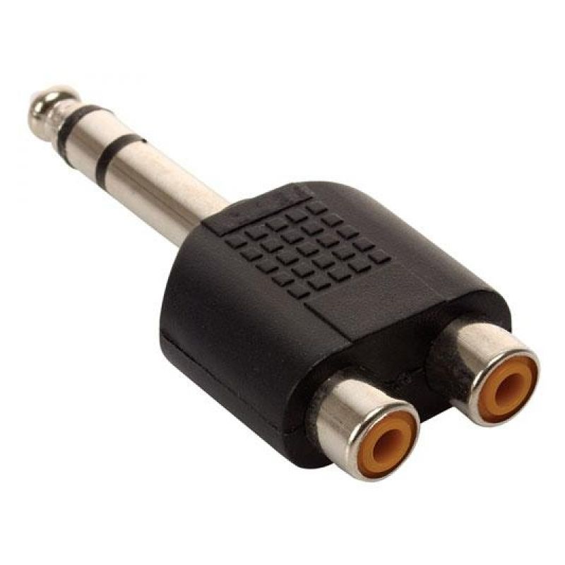 Adaptador De Plug Mm A Jacks Rca Est Reo Steren