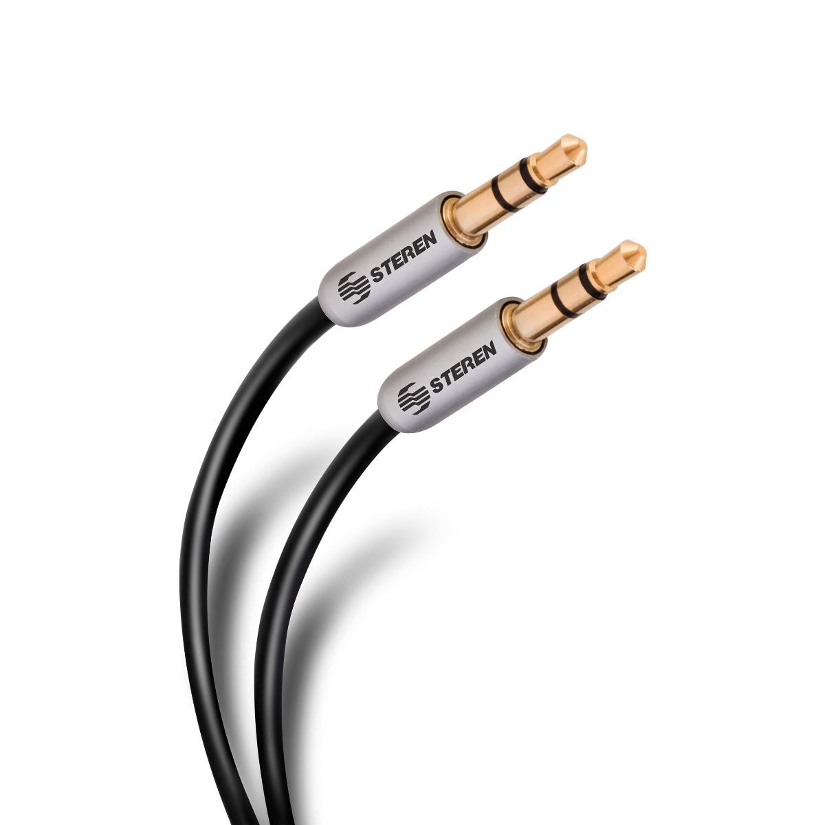 Cable auxiliar plug a plug 3,5 mm de 3,6 m, ultradelgad