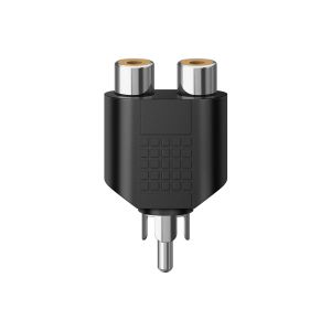 Adaptador de plug RCA a 2 jacks RCA