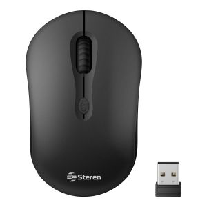 Mouse inalámbrico 800 / 1 200 / 1 600 DPI, negro