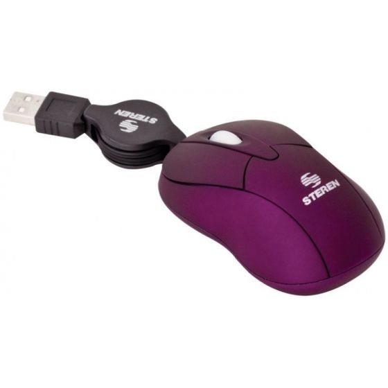Mini mouse USB 800 DPI con cable retráctil Steren Tiend